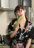 Cucumber sex in the kitchen., Anni Bay (ann126) ATK Natural & Hairy: Anni Bay (Cucumber sex in the kitchen.)