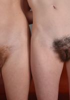 Trillium and Emma unwrap their hairy gifts., Emma Evins (emm030) ATK Natural & Hairy: Emma Evins (Trillium and Emma unwrap their hairy gifts.)