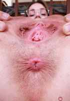 ATK Galleria: Juniper Ren (Juniper Ren Short Skirt and Glasses Pussy Spreading)