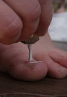 Mia polishing her sexy toes., Mia (kat224) ATK Natural & Hairy: Mia (Mia polishing her sexy toes.)