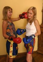 Marina and Maria duke it out in this boxing set but make up and kiss, Marina (mar198) ATK Archives: Marina (Marina and Maria duke it out in this boxing set but make up and kiss)