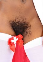 hairy Black model Mistique takes off her uniform, Mistique (mis050) ATK Exotics: Mistique (hairy Black model Mistique takes off her uniform)
