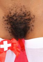 hairy Black model Mistique takes off her uniform, Mistique (mis050) ATK Exotics: Mistique (hairy Black model Mistique takes off her uniform)