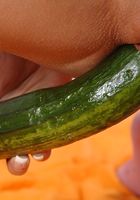 Horny lesbians use a banana and cucumber to masturbate with, Yulia (yul017) ATK Archives: Yulia (Horny lesbians use a banana and cucumber to masturbate with)